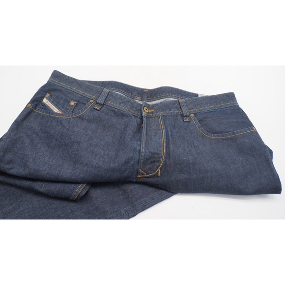 Mens Diesel LARKEE Jeans W40 L34 Dark Wash Straight Leg Blue Button Up - Picture 3 of 12